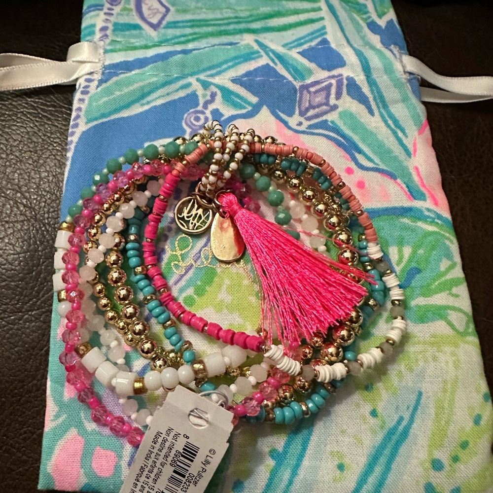 Lilly Pulitzer Beaded Bracelet (Set of 7)